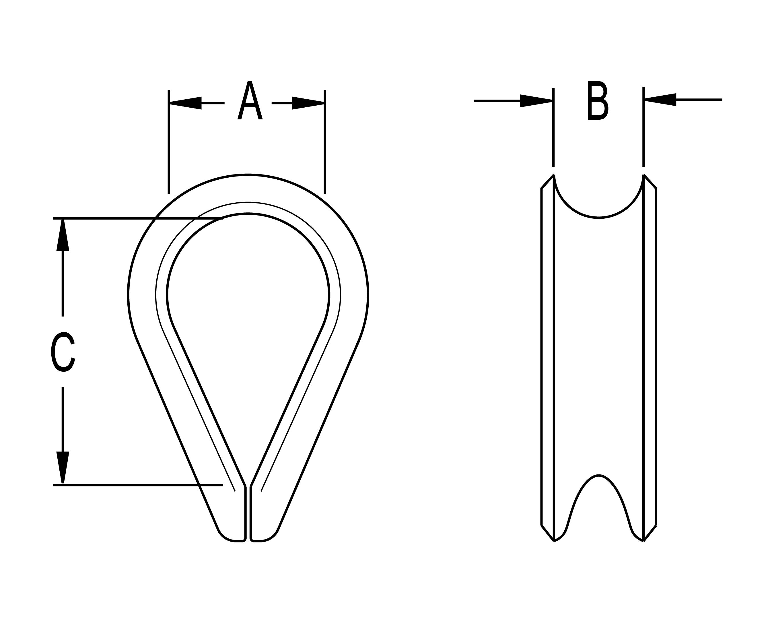 Ronstan Stainless-Steel Thimbles - Image 2