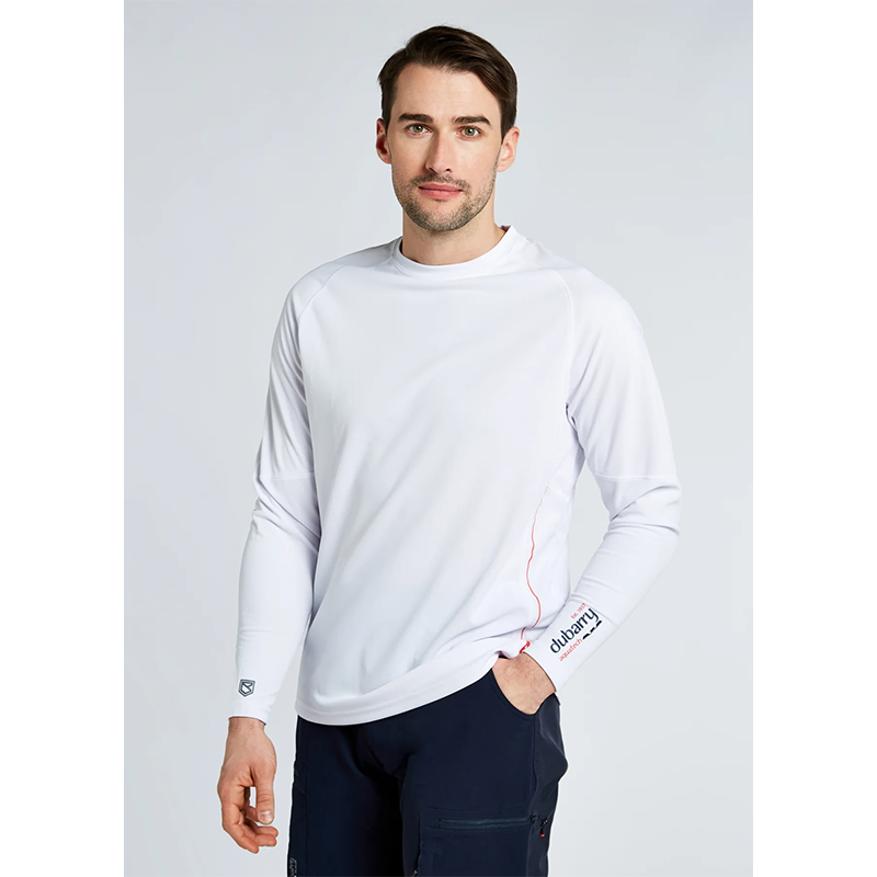 Dubarry Ancona Men's Long-Sleeved Tee - White