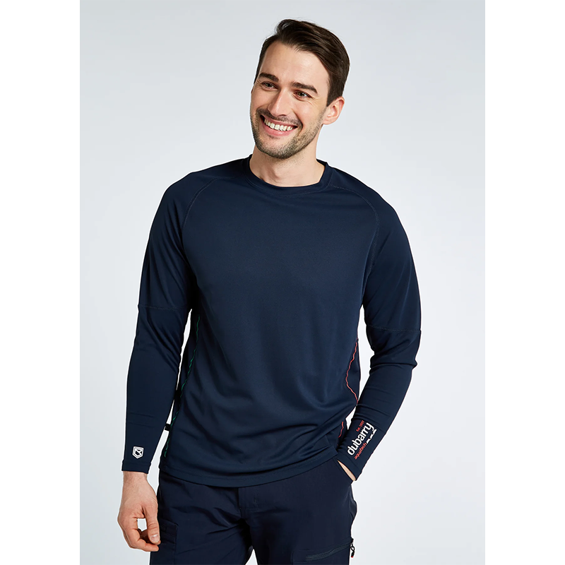 Dubarry Ancona Men's Long-Sleeved Tee - Navy