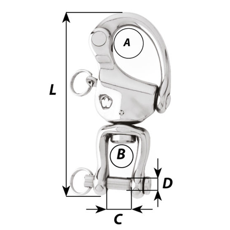 Wichard HR Clevis Pin Snap Shackles - Image 2