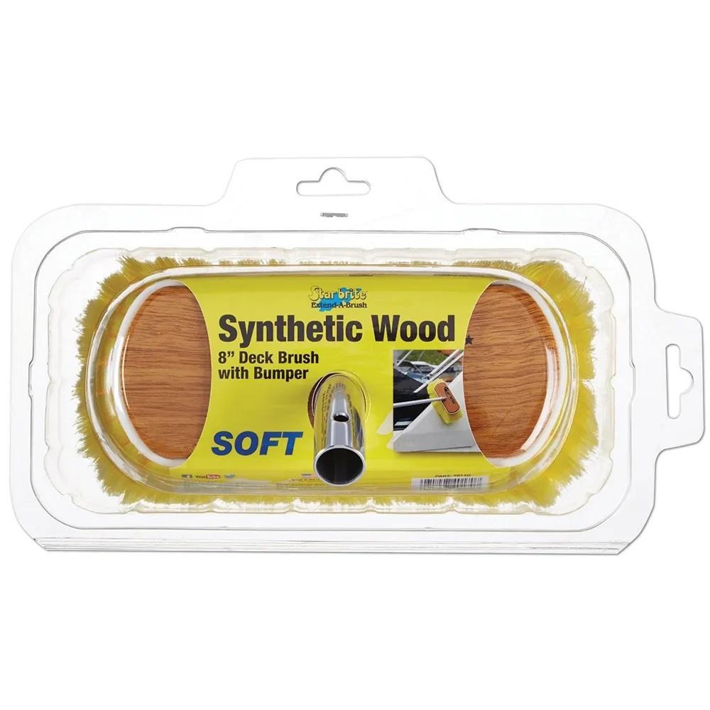 StarBrite Synthetic Wood Block Bumper Edge Brush - Soft Yellow - Image 4