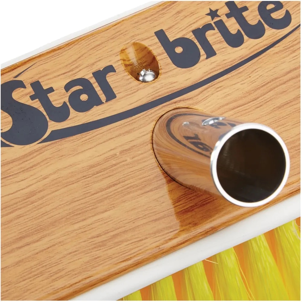 StarBrite Synthetic Wood Block Bumper Edge Brush - Soft Yellow - Image 3