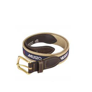 Musto Logo Webbing Belt - Light Stone