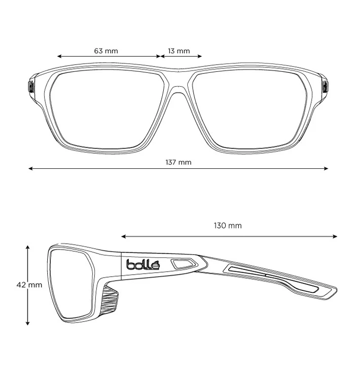 Bolle Airfin Grey Acid Matte - Sky Blue Polarised Cat 3 - Image 7