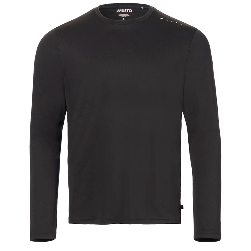 Musto Men's Black Evo Crew Sunblock Long Sleeve T-Shirt