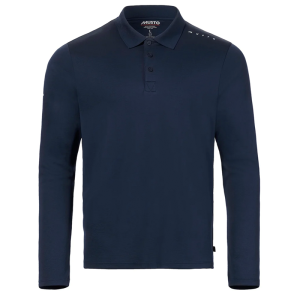 Musto Men's Navy Evo Crew Long Sleeve Polo