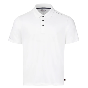 Musto Men's White Evo Crew Short Sleeve Polo