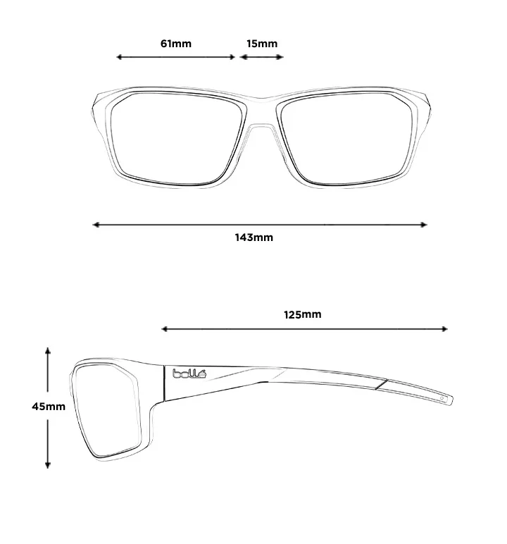 Bolle Fenix Black Acid Matte - Volt+ Gun Cat 3 - Image 2