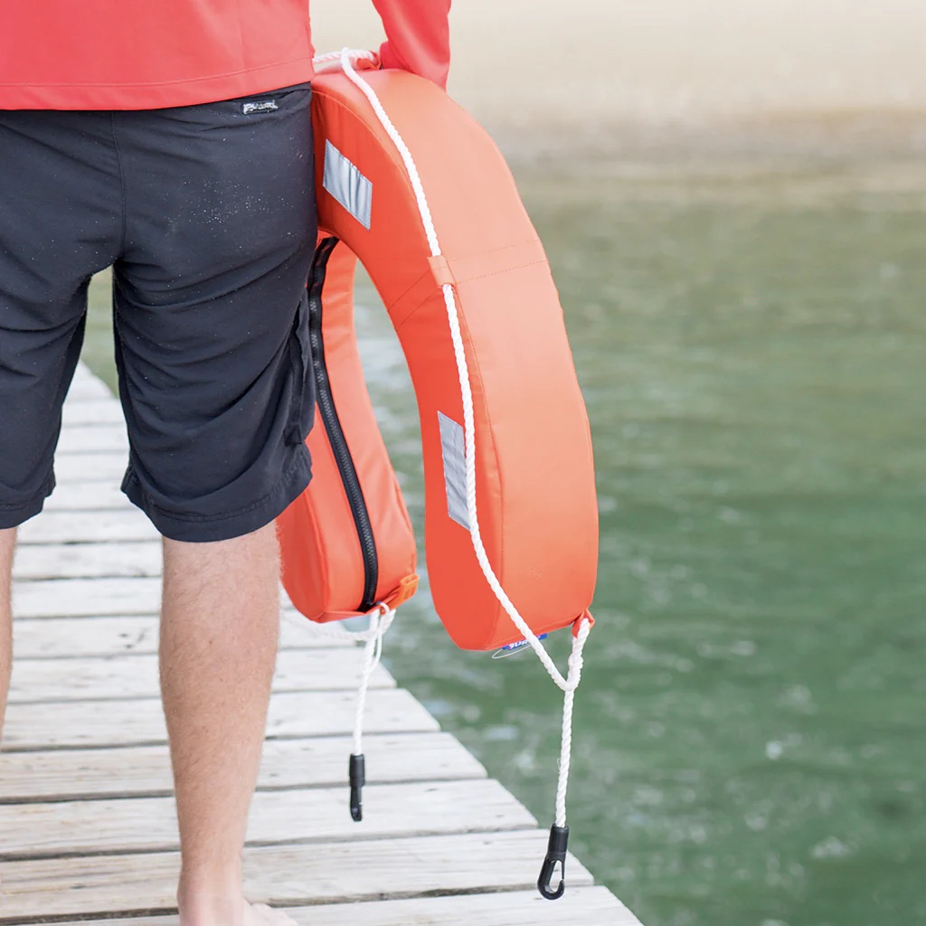 Burke Horseshoe Lifebuoy - Orange - Image 2
